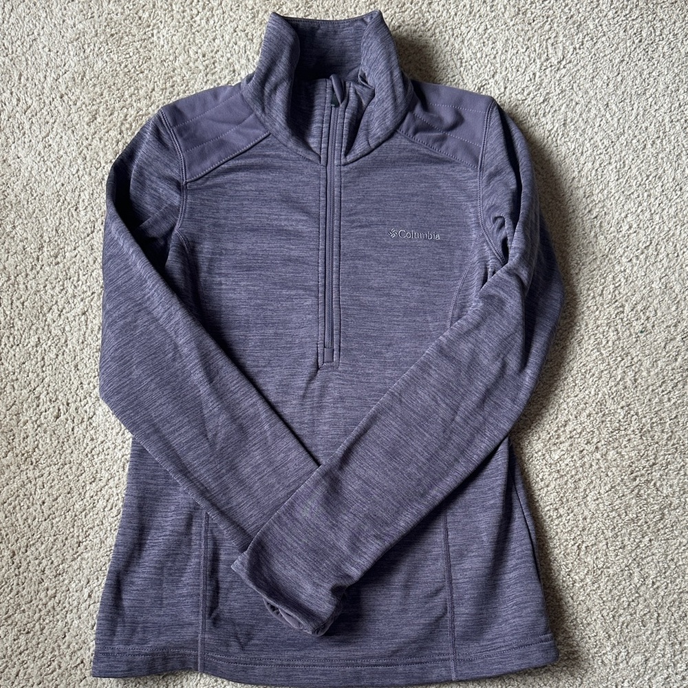 Columbia Purple Half Zip Pullover